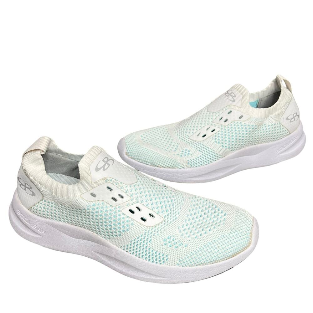 Boombah Sneakers Womens 6 White Mesh Knit Running Walking Athletic Casual‎ Shoes